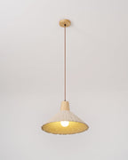 Concrete Pleated Pendant Lamp