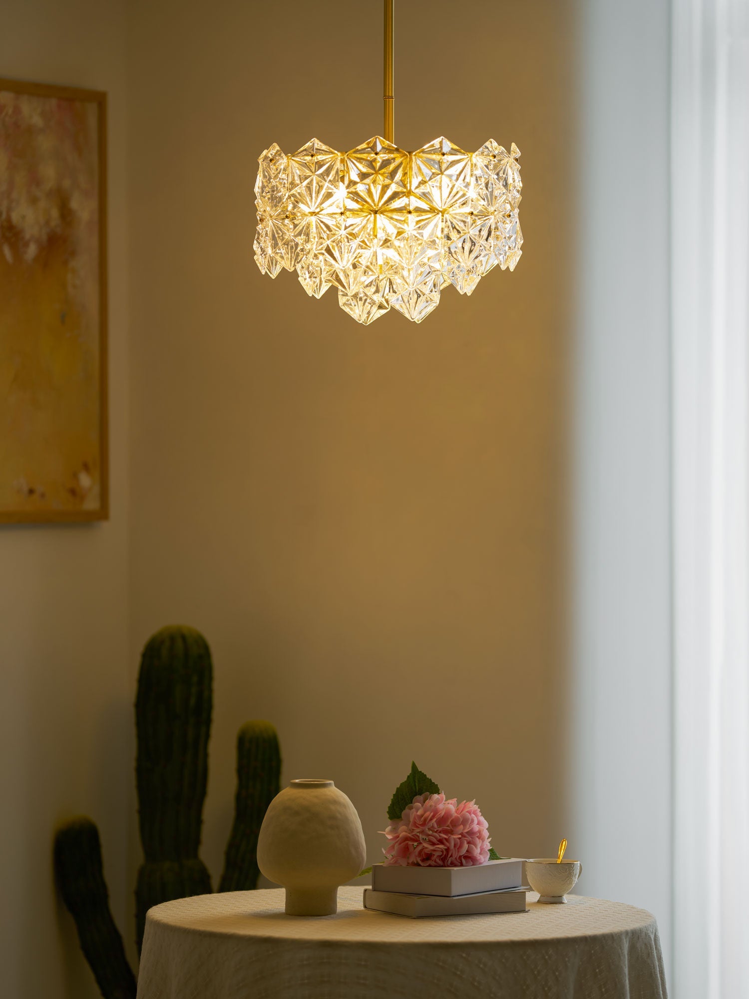 Snowflake Glass Chandelier