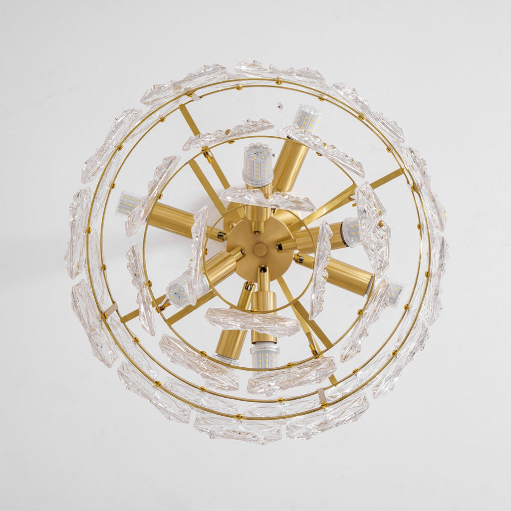 Snowflake Glass Chandelier