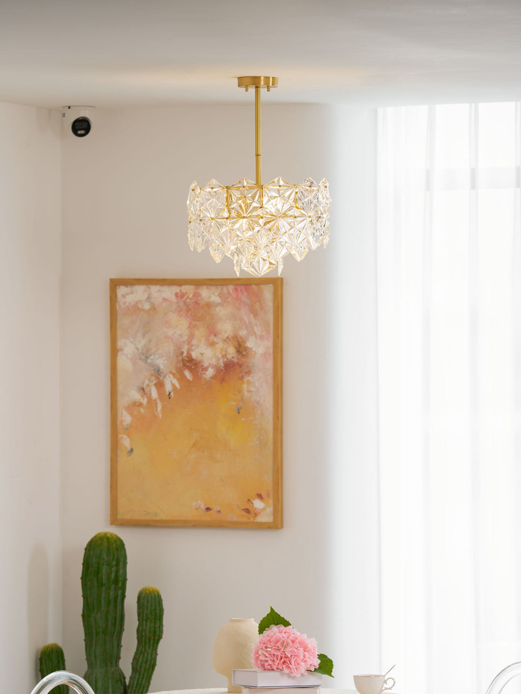 Snowflake Glass Chandelier