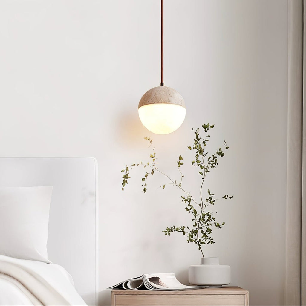 Soren Travertine Pendant Light