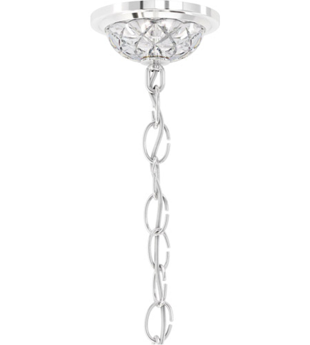 Sterling Chandelier, 12-Light, Polished Silver, Clear Heritage Crystal, 29"W (3601-40H MYJPA)