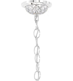 Sterling Chandelier, 12-Light, Polished Silver, Clear Heritage Crystal, 29"W (3601-40H MYJPA)