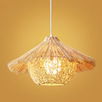 Straw Hat Pendant Light
