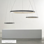 Bodiam Chandelier, 1-Light, LED, Antique Bronze, 48.5"W (700BOD48Z-LED930 70P9D6D)