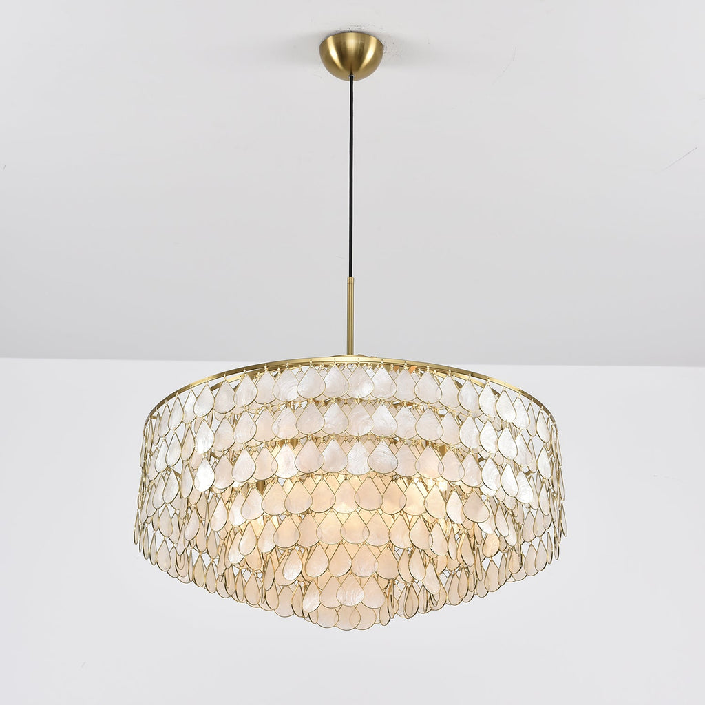 Teardrops Shell Chandelier