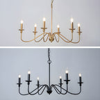 Timeless Gold Candle Chandelier