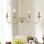 Timeless Gold Candle Chandelier