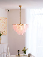 Opalora Pink Murano Chandelier
