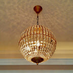Traditional Gold Globe Chandelier