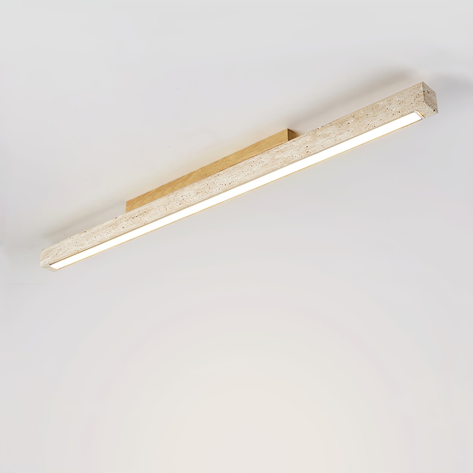 Travertine Column Ceiling Light