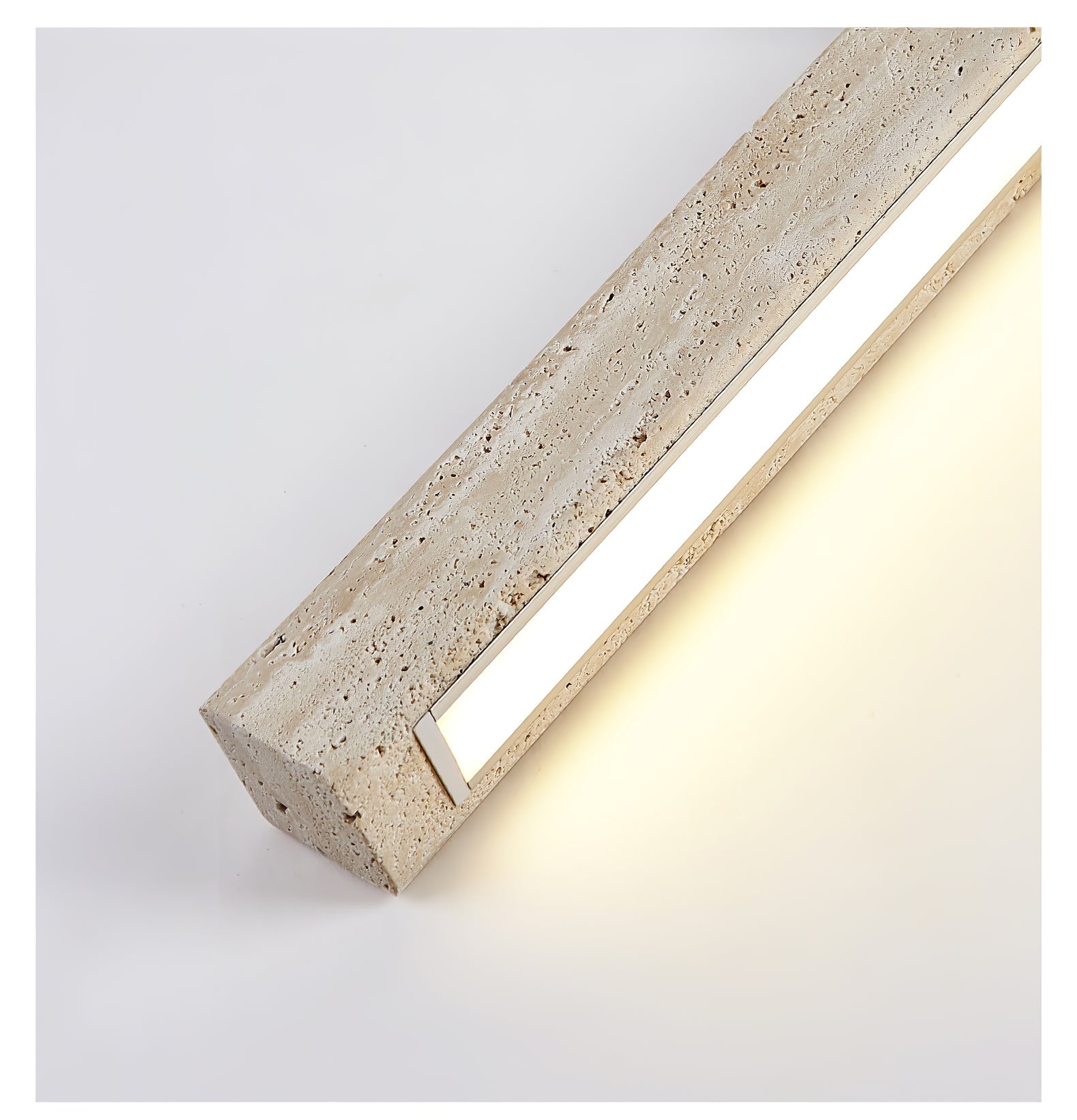 Travertine Column Ceiling Light