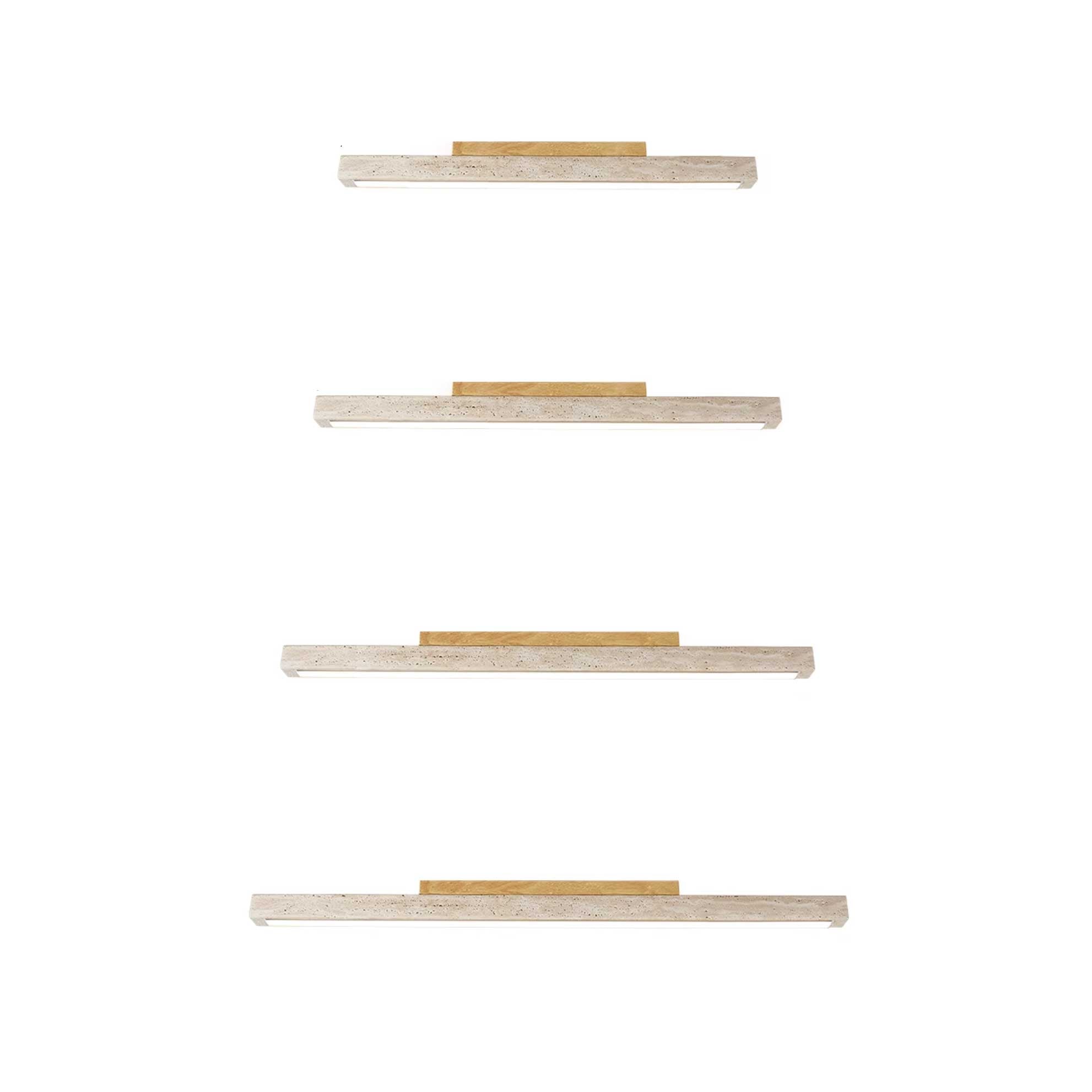 Travertine Column Ceiling Light