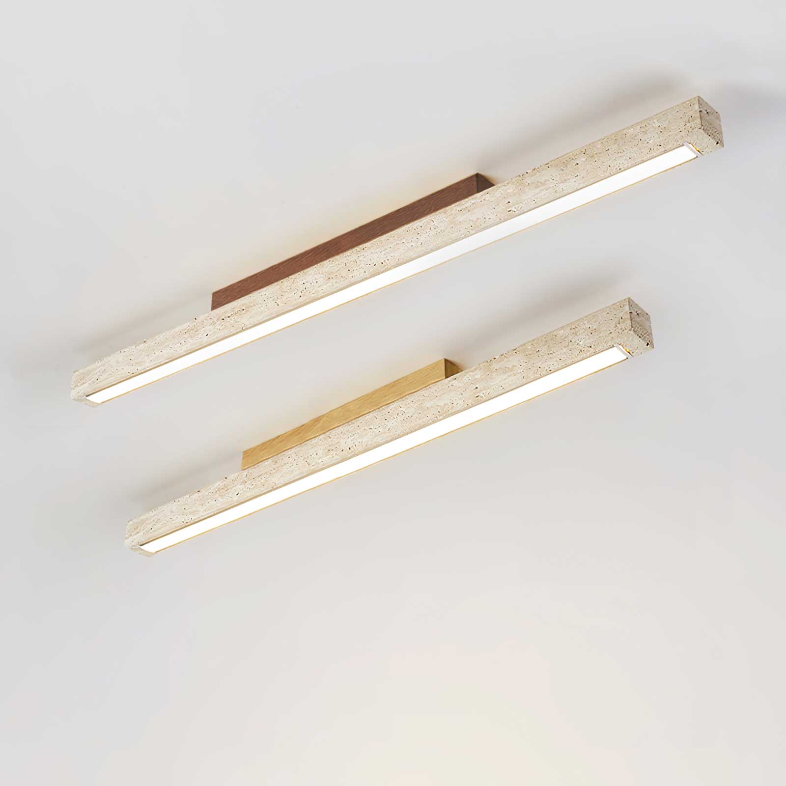 Travertine Column Ceiling Light