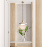 Travertine Dome Pendant Light