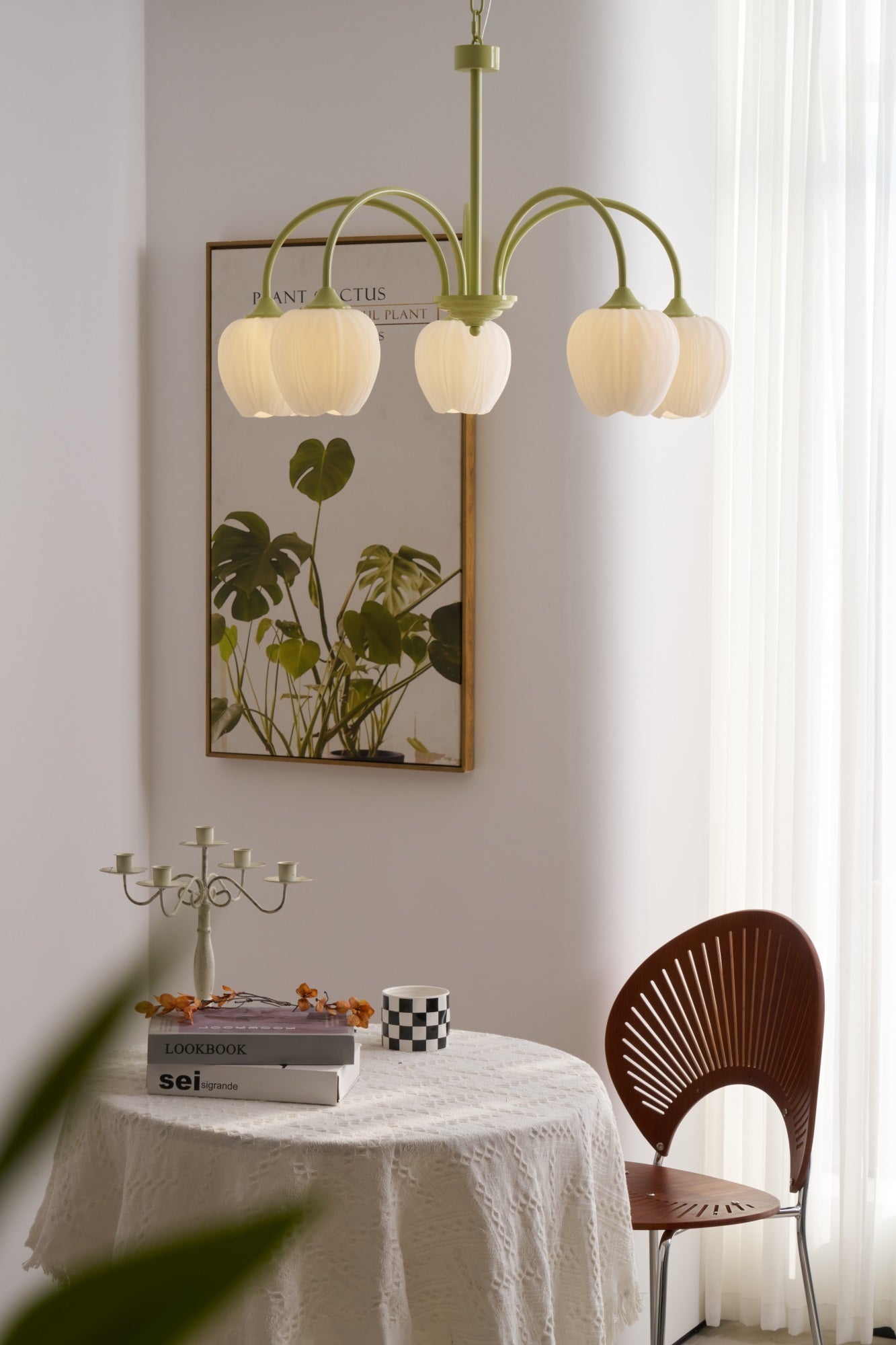 Tulip Matcha Chandelier
