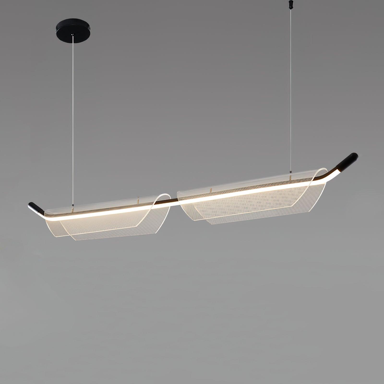 Two Boats Acrylic Pendant Light
