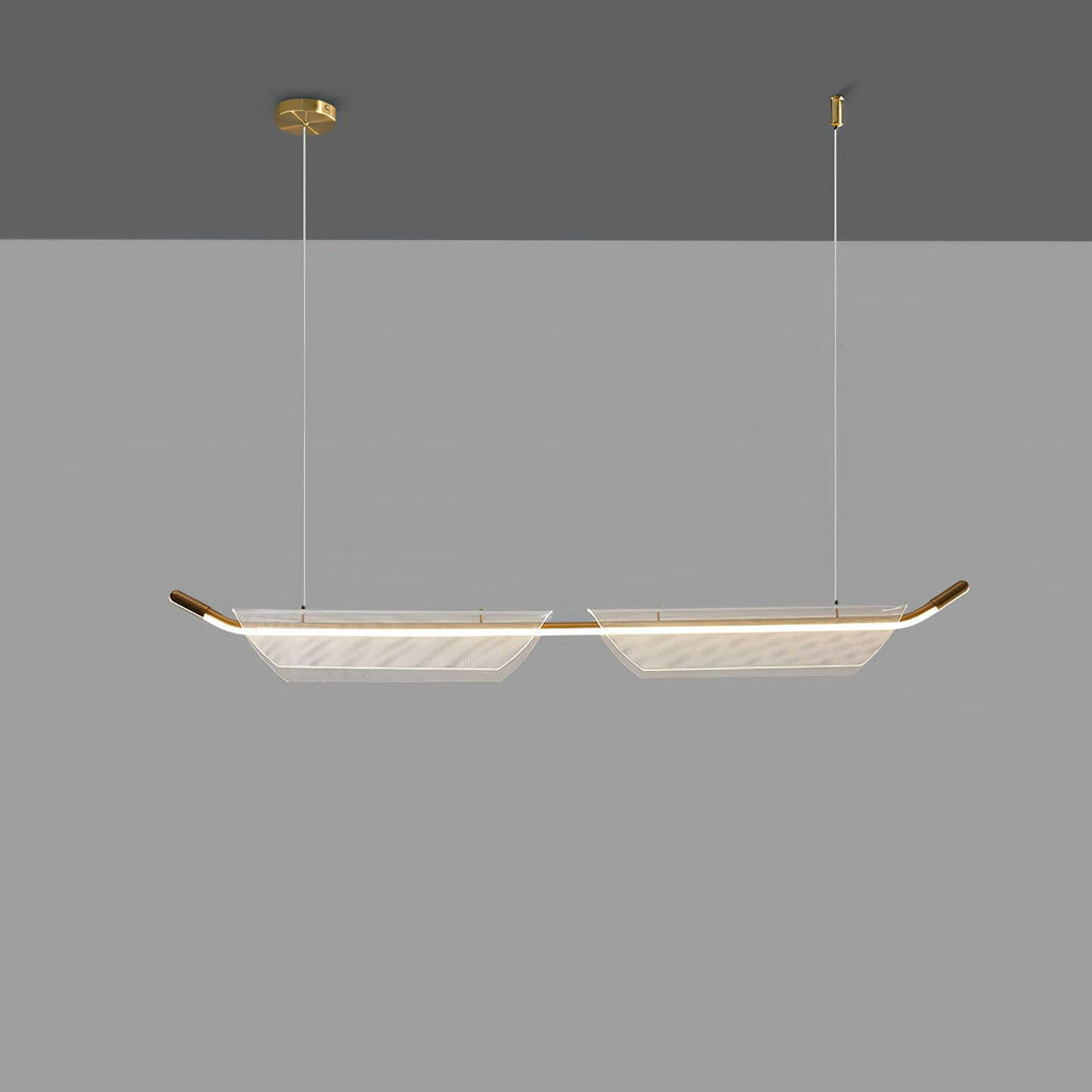 Two Boats Acrylic Pendant Light