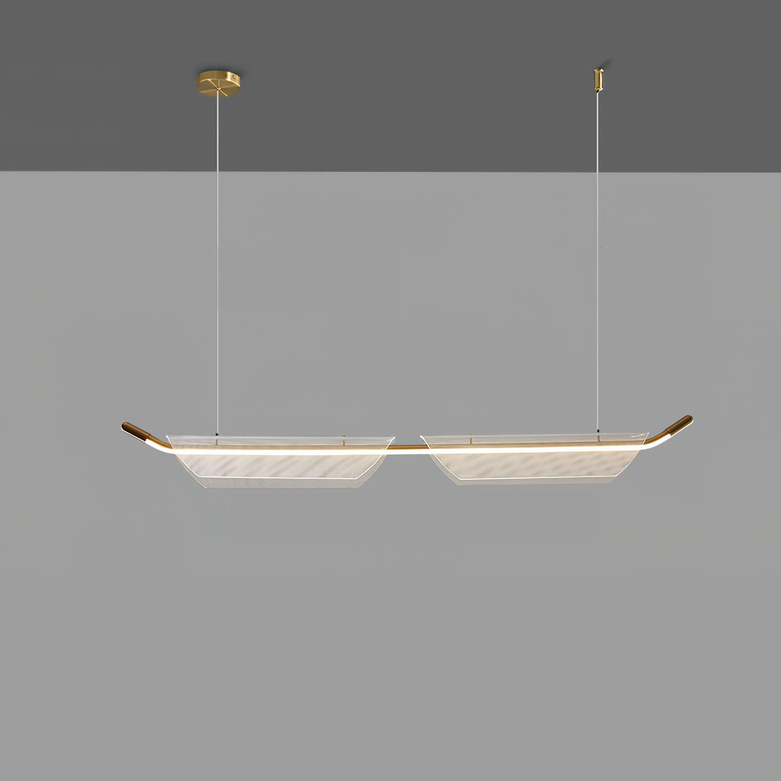 Two Boats Acrylic Pendant Light