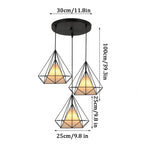 Retro Loft LED Bar Pendant Chandelier Dining Kitchen Hanging Lampshade