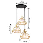 Retro Loft LED Bar Pendant Chandelier Dining Kitchen Hanging Lampshade