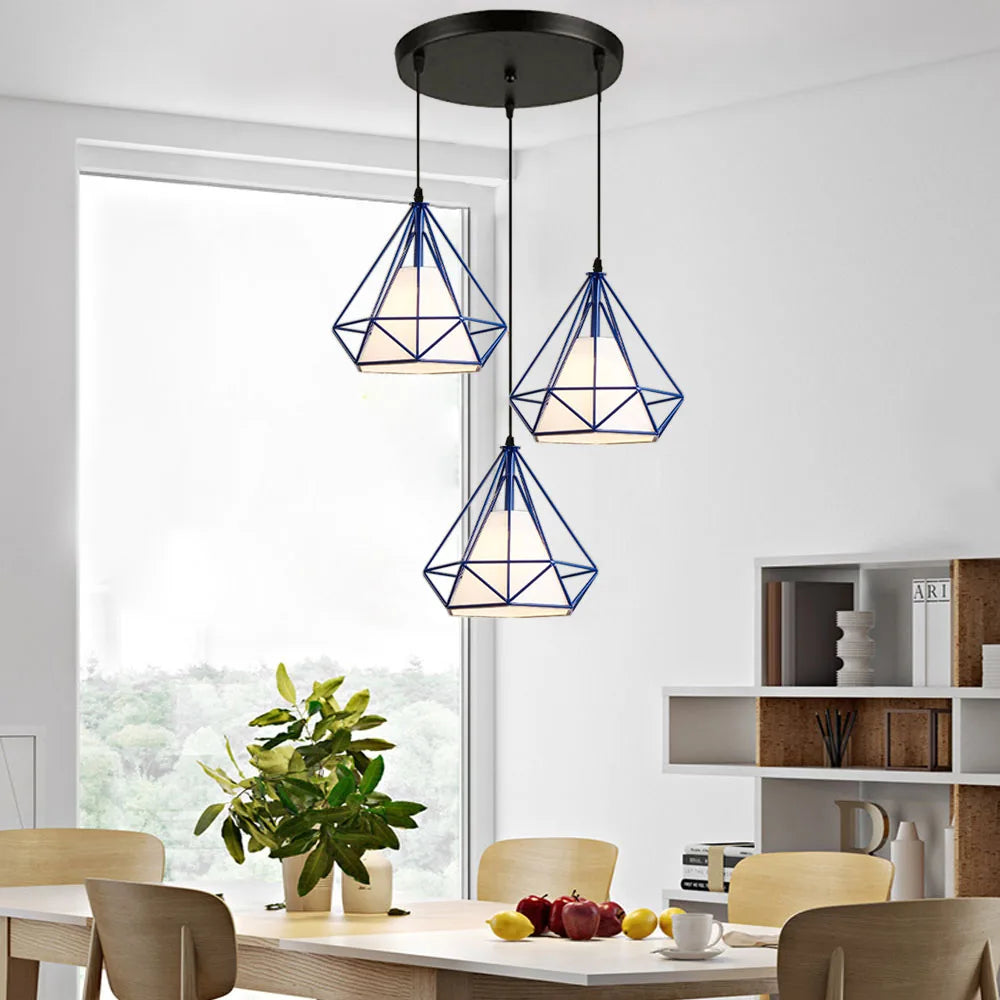 Retro Loft LED Bar Pendant Chandelier Dining Kitchen Hanging Lampshade