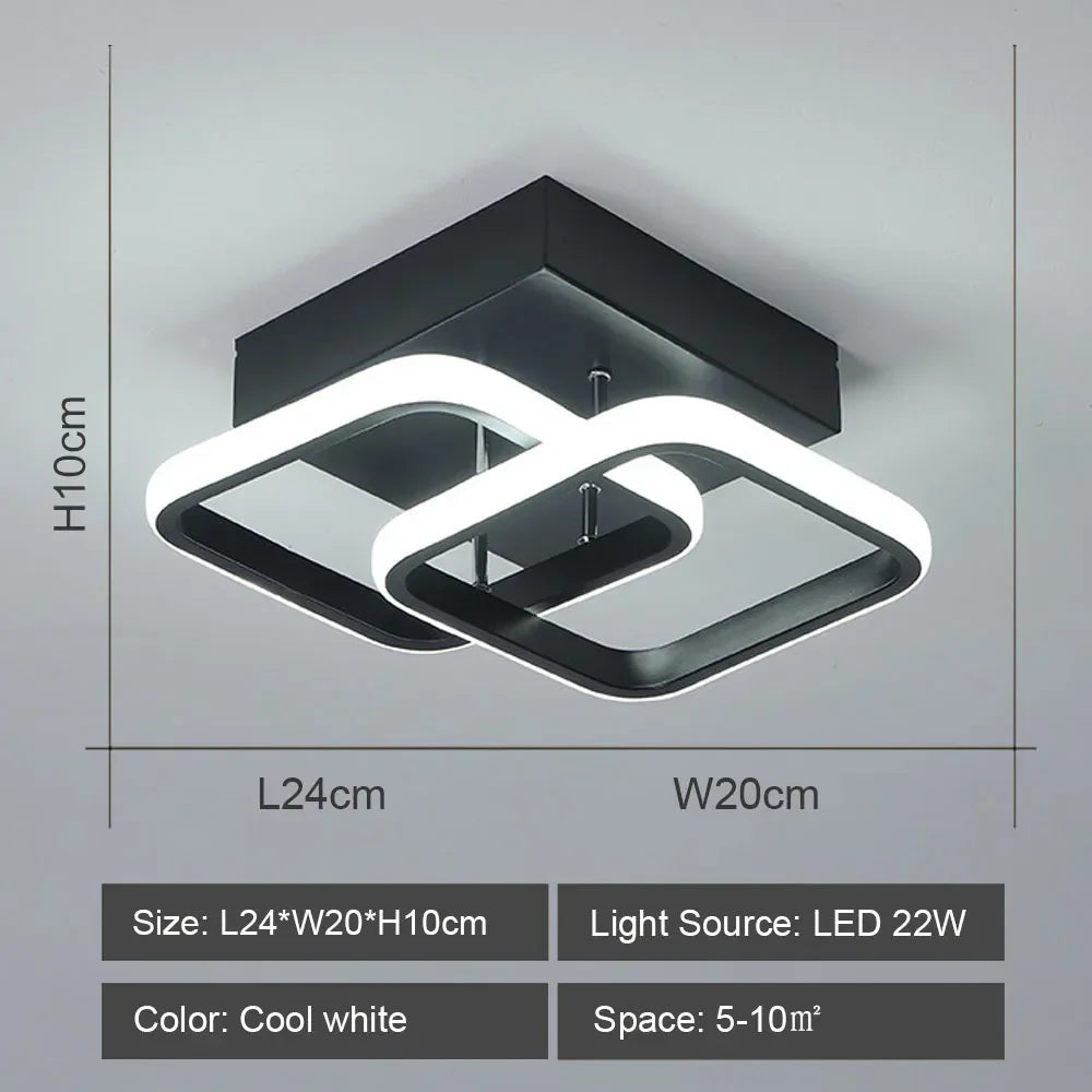 LED Ceiling Lights: Modern Shade for Home & Living Room Lighting