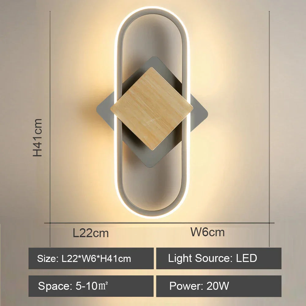 LED Indoor Wall Light for Home Lighting - Modern Sconce Lampara Led