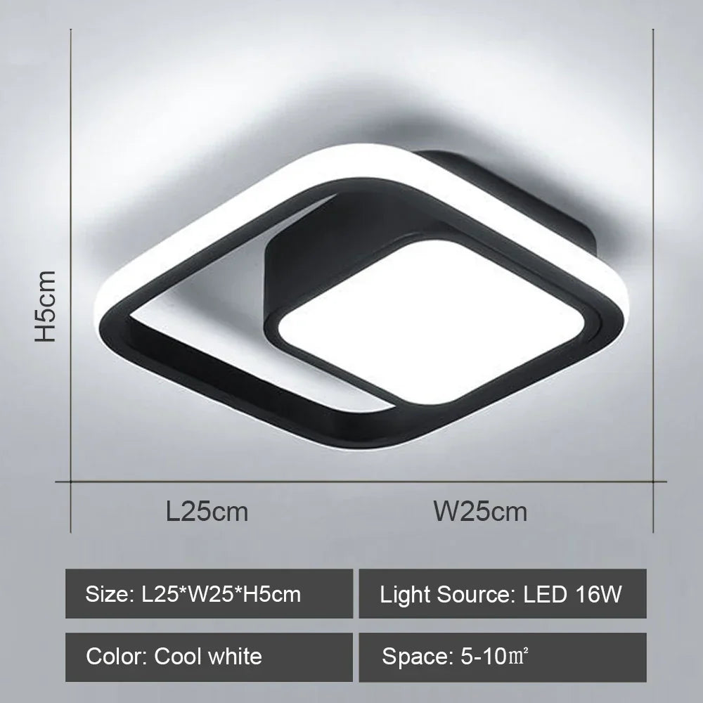 LED Ceiling Lights: Modern Shade for Home & Living Room Lighting