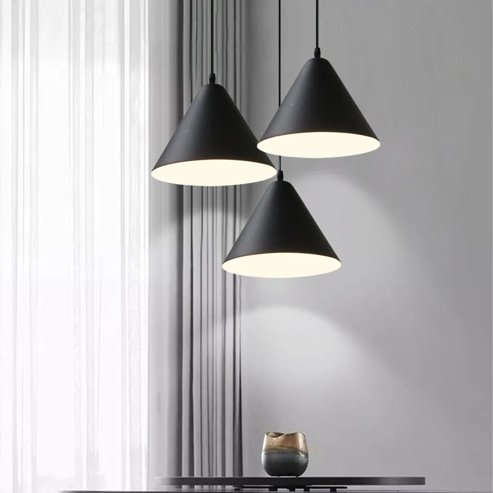Nordic Pendant Lights E27 Minimalist Hanging Lamps for Dining Room & Kitchen Island