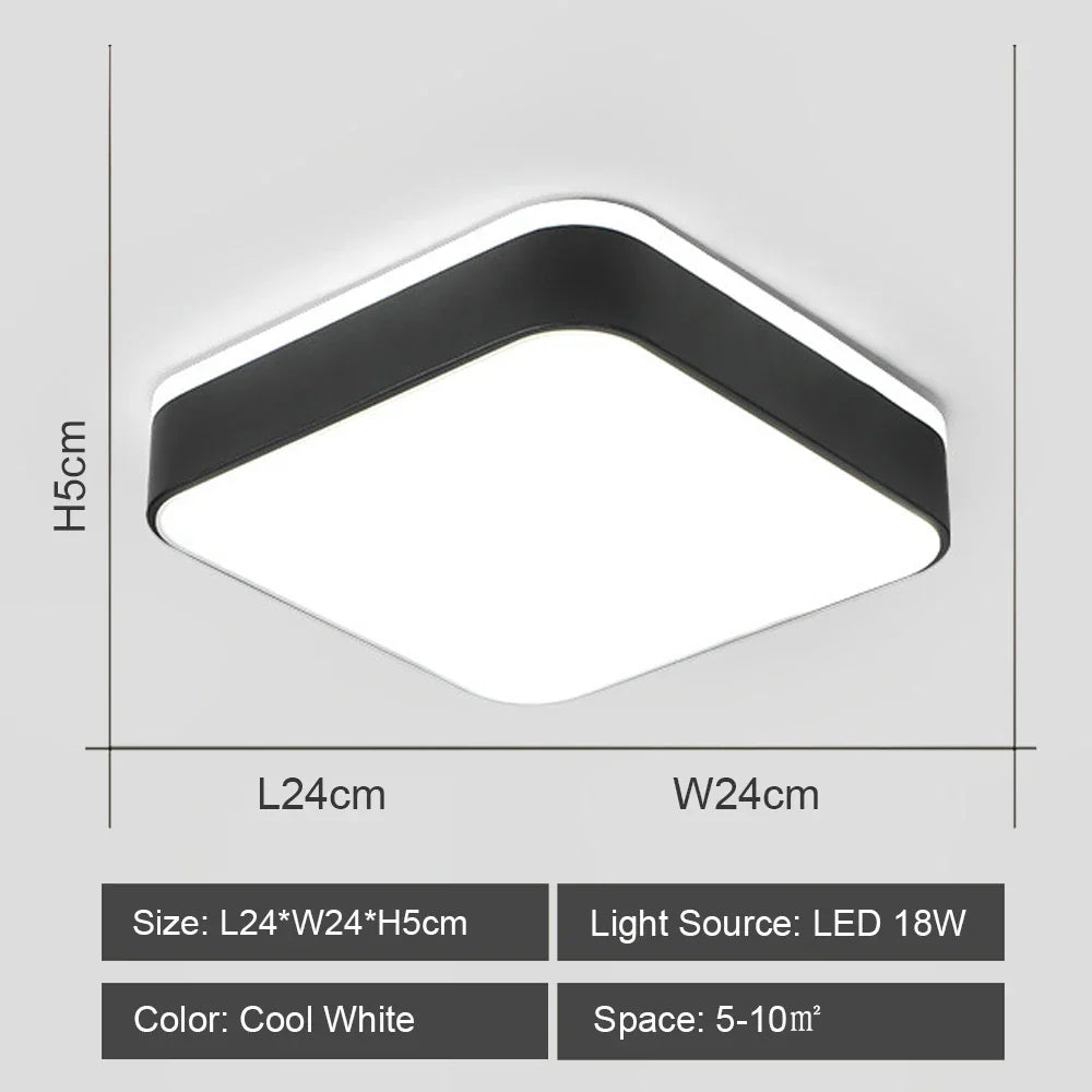 LED Ceiling Lights: Modern Shade for Home & Living Room Lighting