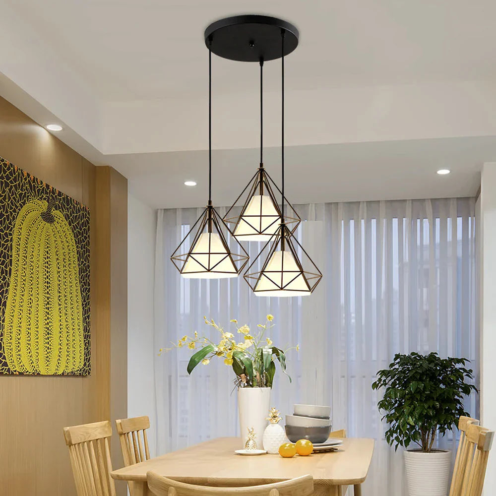 Retro Loft LED Bar Pendant Chandelier Dining Kitchen Hanging Lampshade