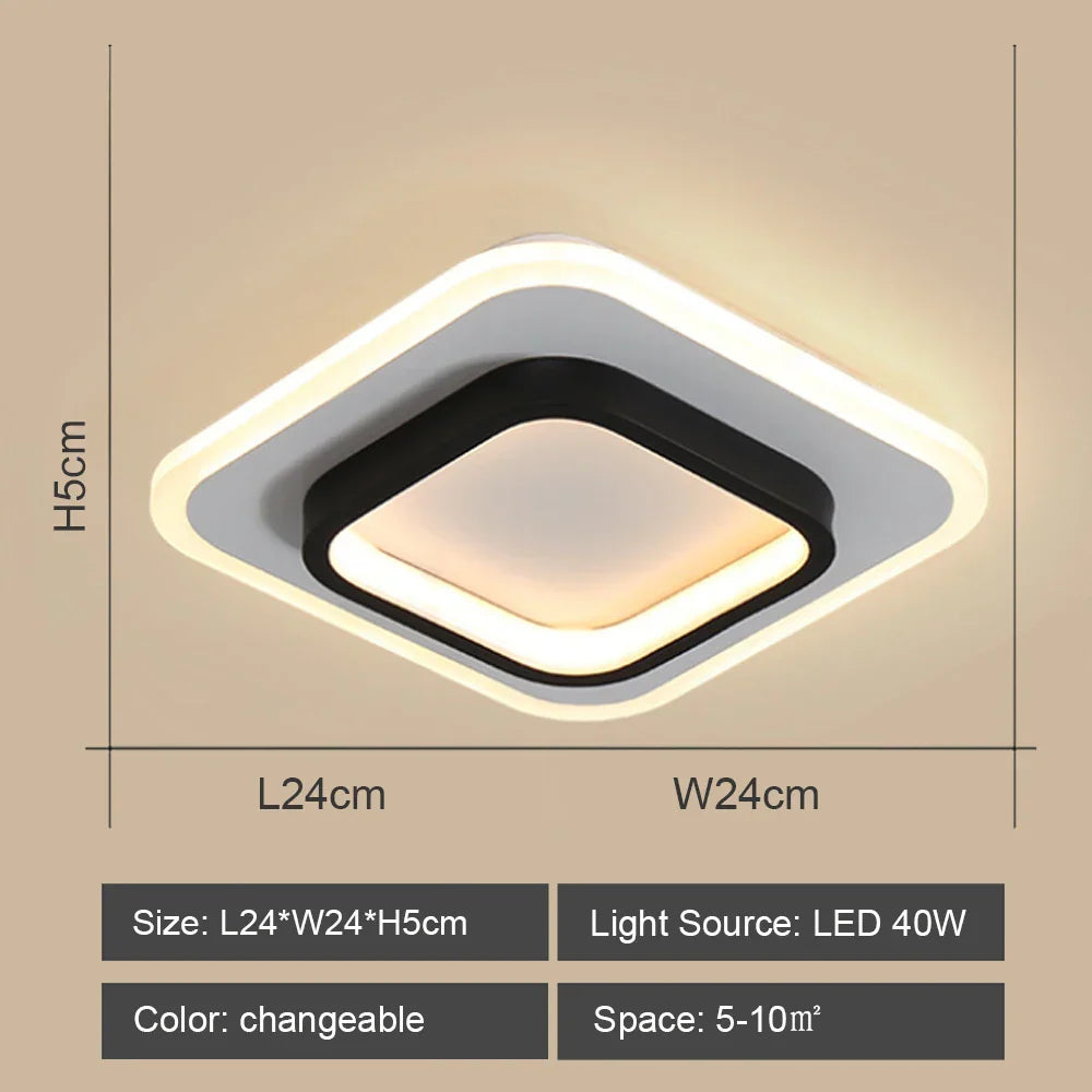 LED Ceiling Lights: Modern Shade for Home & Living Room Lighting