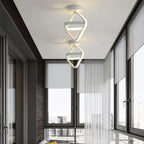 Modern Black&White LED Ceiling Light for Living Room, Bedroom, Aisle, Balcony - Nordic Style