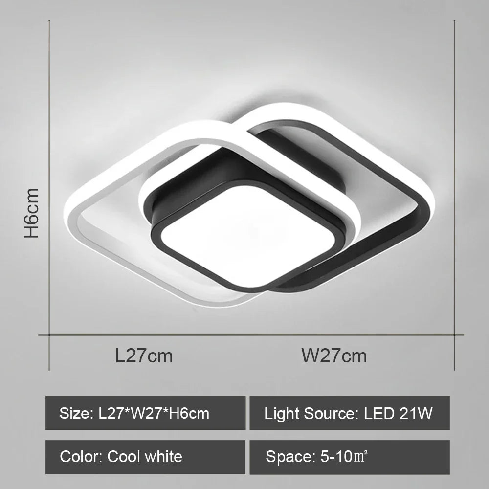 LED Ceiling Lights: Modern Shade for Home & Living Room Lighting