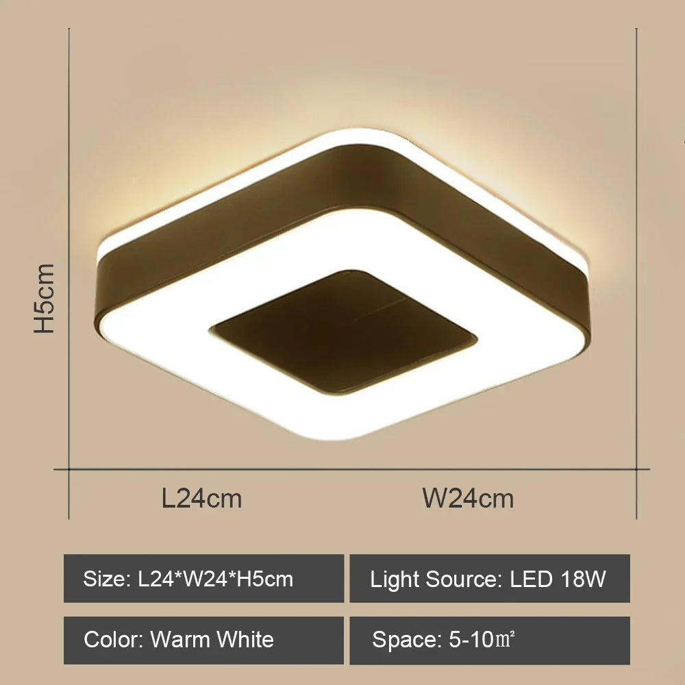 LED Ceiling Lights: Modern Shade for Home & Living Room Lighting