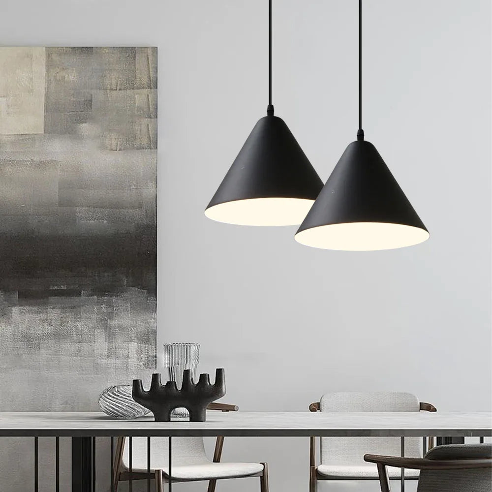 Nordic Pendant Lights E27 Minimalist Hanging Lamps for Dining Room & Kitchen Island