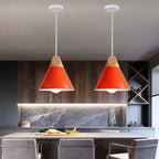 Wood Bar Cafe Pendant Light Chandelier for Living Dining Kitchen Decor