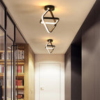 Modern Black&White LED Ceiling Light for Living Room, Bedroom, Aisle, Balcony - Nordic Style