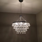 Unique Tiered Crystal Chandelier