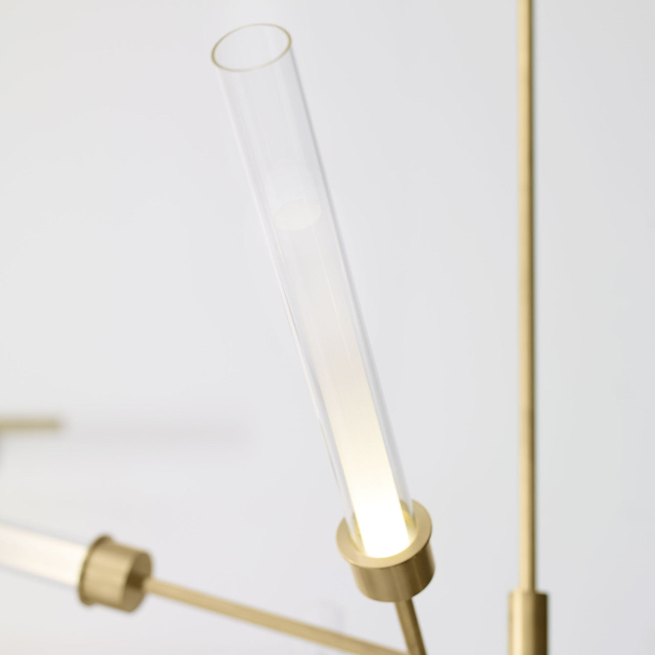 Linger Abstract Chandelier, 12-Light, LED, Natural Brass, Glass, 40.75"W (700LNG12ANB-LED930 70P9E4U)