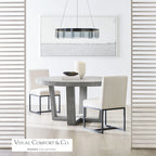 Stratos Chandelier, 1-Light, LED, Black, Transparent Glass, 30.75"W (700STR30KB-LED927 70E7HTX)