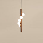 Vertical Orb Timber Pendant Lamp
