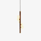 Vertical Orb Timber Pendant Lamp