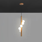 Vertical Orb Timber Pendant Lamp
