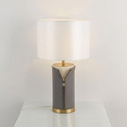 Vintage Leather Table Lamp