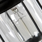 Vintage Wood Glass Chandeliers