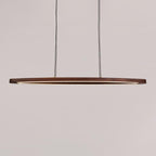 Walnut Arc Linear Pendant Lamp