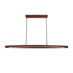 Walnut Arc Linear Pendant Lamp