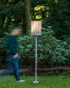 White Column Outdoor Light
